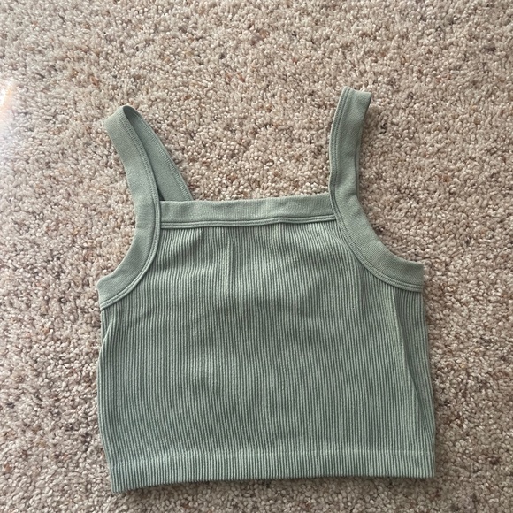 Cotton On Green Tank Crop Top - Picture 1 of 3